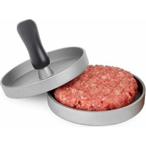 Prensa para Hambúrguer Alumínio Fundido Antiaderente Cabo de Madeira para Grelha e Churrasco (1/5)