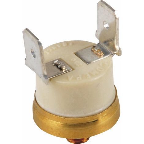 Diff – Thermostat de sécurité pour chaudière De Dietrich Chappée – Température max 100°C – Type de cosse M 6.35E – Fixation vis 5 mm - S17007024