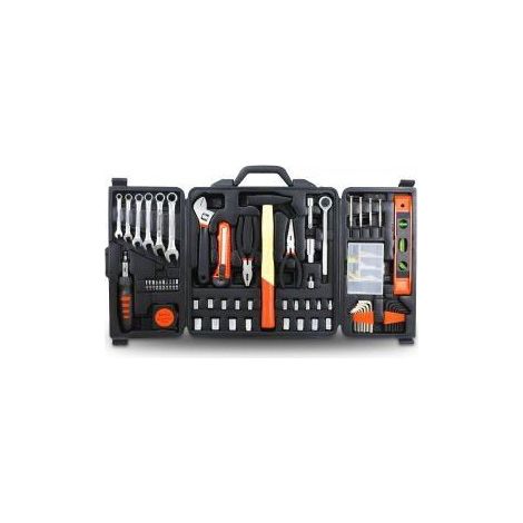 Estuche multiherramientas WORK MEN 160 piezas negro carcasa rígida (1/2)