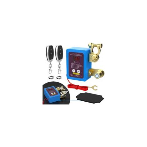 Coupe-circuit batterie,interrupteur de coupure pour voiture, 12V 240A, interrupteur de déconnexion de batterie à distance avec affichage de tension LED pour voiture, camion, bateau, camping-car, VTT
