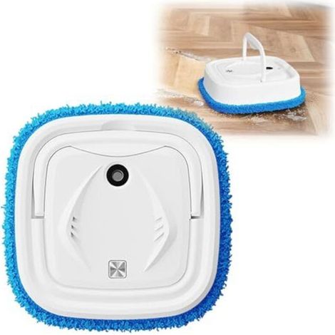 KLZWCP Robot Vacuum Cleaner, Slim Silent Robot Vacuum, Intelligent Rotating Humidifying Spray Robot Vacuum and Mop for Pet Hair and Hard Floors (Color: White)