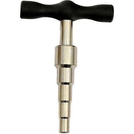 Ébavureur d'étalonnage en T pour tube composite multicouche : mandrin d'étalonnage en métal (16, 20, 25, 32 mm) - Calibrage de tubes PEX - Multi-calibrage - Restauration du diamètre (1/4)