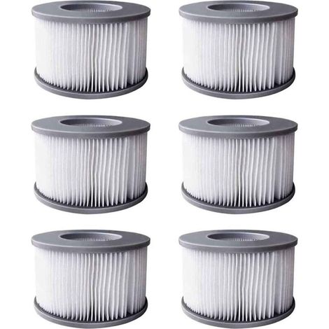 SABIR Cartouche filtrante de rechange pour filtre de spa MSPA, filtre à eau de rechange pour spa et piscine gonflable (modèle de filtre à eau) (6 pièces) (1/5)