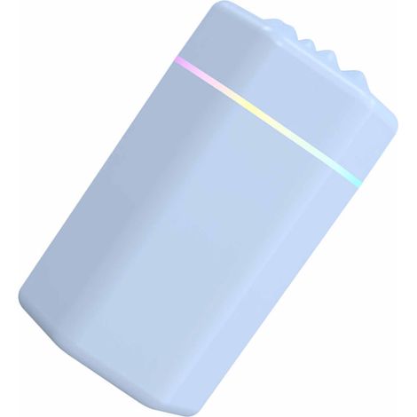 Kleiner Luftbefeuchter mit USB-Anschluss, großem Fassungsvermögen, effizienter Nebelabgabe und leisem Betrieb. Tragbarer Tischluftbefeuchter für Reisen, Büro und Auto. Blau. (1/5)
