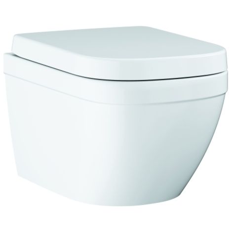 Grohe Euro Ceramic - WC sospeso con copriwater softclose, rimless, bianco alpino 39554000