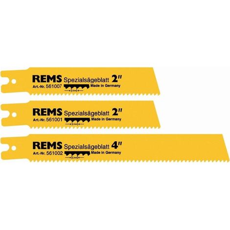 REMS HOJA DE SIERRA ESPECIAL 140mm DIENTES 32mm PARA TUBOS DE ACERO