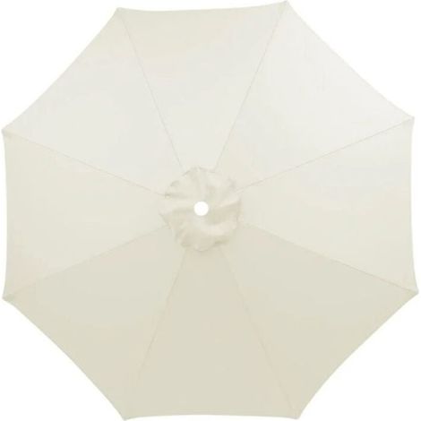 (Crème) Housse de rechange pour parasol 3 m imperméable, résistante aux UV, tissu de remplacement, lavable, respirante (1/4)