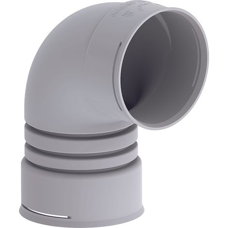 Zehnder Bogen ComfoFit DN75, für ComfoTube 75 90°, grau, Polymer