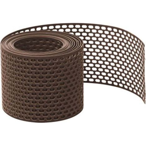Grille d'aération VMC 5m – PVC brun 80mm – Grille anti-insecte et oiseaux – Ventilation toiture et façade