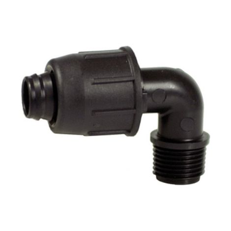 Gomito a 90° filettato maschio D. 16 x 1/2IRRITEC