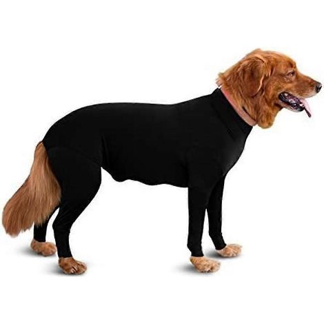 Combinaison sport pour chien – protection contre les poils de chien, pour la maison, la voiture et les voyages, vêtement apaisant, protection UV et tiques (1/5)