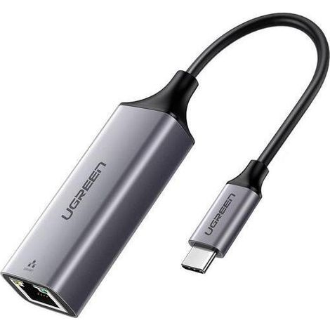 Tarjeta de red externa Ugreen RJ45 - USB Tipo C (1000 Mbps/1 Gbps) Gigabit Ethernet gris (CM199) (1/3)