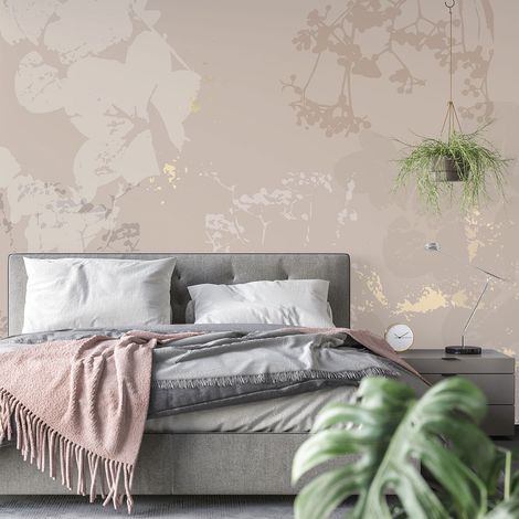 Papier peint panoramique - Fleurs Design - 130 cm x 98 cm (1/4)