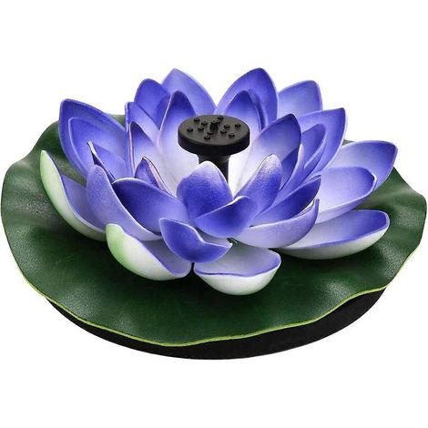 Fontaines solaires PB pour bain d'oiseaux, fontaine flottante pour jardin, piscine, cascade de lotus d'intérieur (1/5)