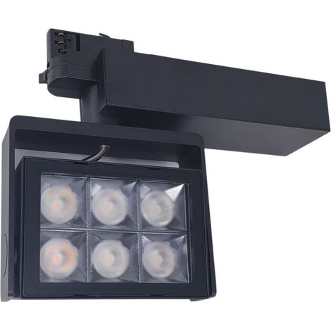 Proyector Carril Led 4 Vías 30w 3000k 3800 lúmenes