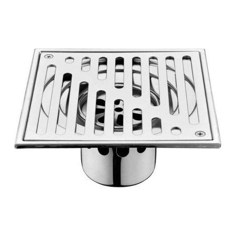 Italienischer Duschsiphon, großes Kaliber, 150 mm, geruchshemmender, quadratischer Abfluss aus Edelstahl für Badezimmer – KZQ (1/5)