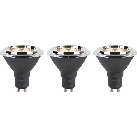 Luedd Lampe LED - ensemble de 3 - GU10 - 6W - 2700K - 450LM - dimmable (1/5)