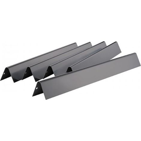 Weber – Lot de 5 barres Flavorizer en acier émaillé – Compatible Spirit 300 et Genesis B/C – Dimensions 57x6x6cm pour cuisson optimale
