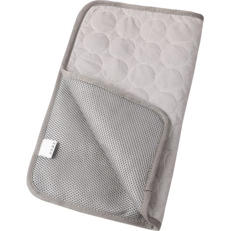 Tapis rafraîchissant pour chien Extra Large, coussin pour animaux de compagnie, coussin de glace d'été respirant pour chiens et chats, gris XL 100x70cm (1/5)