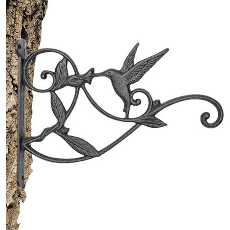 Kolibri-Futterstation, Vogelfutterhaken – Haken aus Gusseisen im Vintage-Stil, rostbeständige Oberfläche, gute Tragfähigkeit für Terrassen. (1/5)
