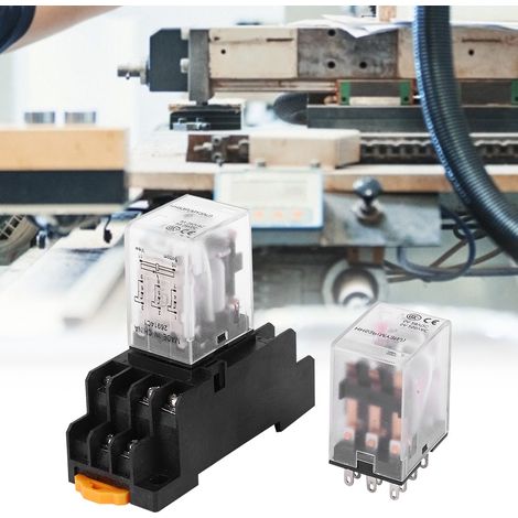 Kompaktes elektromagnetisches Zwischenrelais HH53P(MY3NJ) mit 24 V DC / 220 V AC 11-poligem Sockel (1/5)