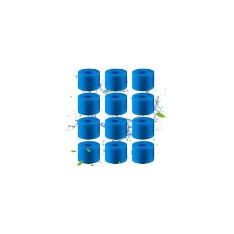 Lot de 12 filtres en mousse pour piscines Intex S1 - Filtres en mousse, éponges filtrantes S1 (1/4)