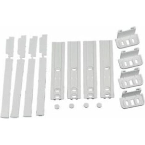 Whirlpool – Ensemble glissières de porte pour réfrigérateur et congélateur – Compatible AEG, Ariston, Electrolux, Bauknecht, Brandt – Plastique durable - C00312150