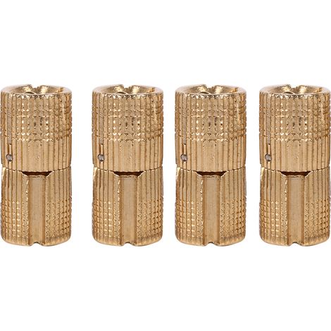 Cerniere invisibili a scomparsa in ottone per portagioie, colore oro, spessore 12 mm, confezione da 4.