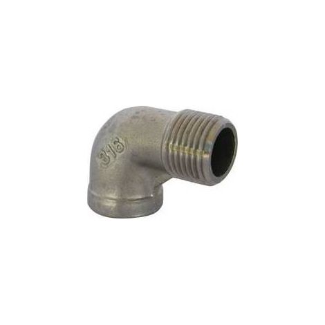 GOMITO A 90° MF ACCIAIO INOX Misura: 3/8"