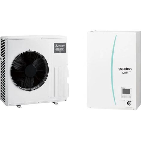 Pompa di Calore Mitsubishi Electric Ecodan Hydrobox istantanea SUZ-SWM80VA con unità interna ERSD-VM2D