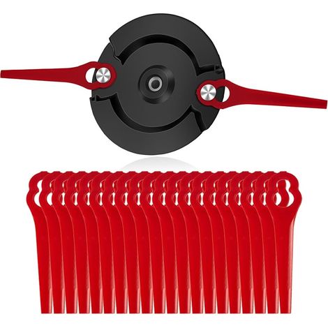 Disque à double lame compatible avec les tondeuses à batterie GE-CT 18 LI, GC-CT 18/24, BG-CT18 LI, BG-CB 18 LI, RG-CT18/1 LI, avec 20 lames (1/5)