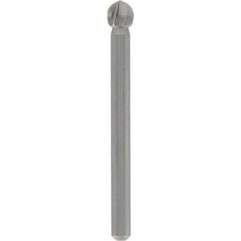 Lot de 2 Fraises Haute Vitesse DREMEL 114 En Acier, Bout rond, Diametre 7,8mm pour Sculpter et Graver