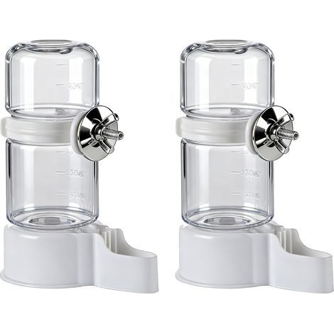 2 abreuvoirs automatiques pour cages à oiseaux, abreuvoirs automatiques pour oiseaux, abreuvoirs pour perroquets, canaris et petits oiseaux chanteurs. (1/5)