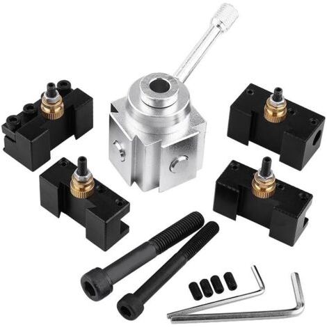 Schnellwechsel-Werkzeughalter für Drehmaschinen, Bohrmaschinen und Metalldrehmaschinen (1/4)