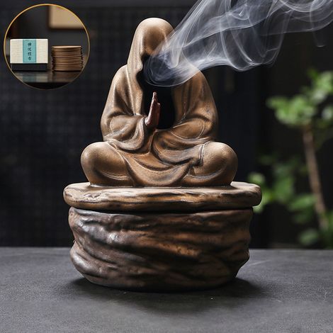Brûle-Encens - Céramique - Pour Cérémonie Du Thé Et Méditation - Intérieur Bureau Maison - 1 Pièce (1/5)