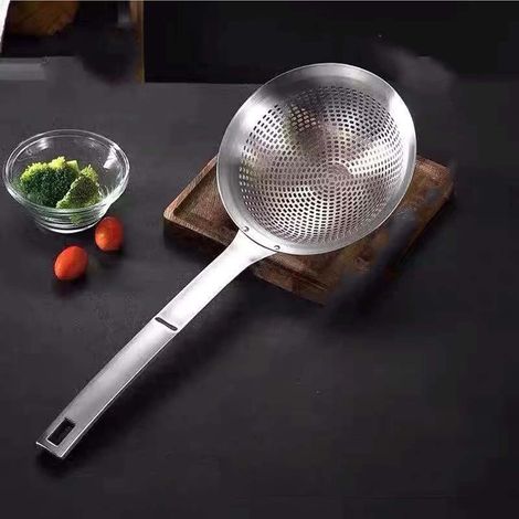 Filtre À Mailles Fines - Cuillère Filtre En Acier Inoxydable 304 - Pour Bouillon Huile Sauce Soupe - 1 Pièce (1/3)