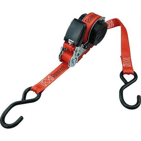Sangle d’arrimage à cliquet avec enrouleur automatique, 2 parties, sangle 25mm, longueur 5m, 350 daN (1/3)