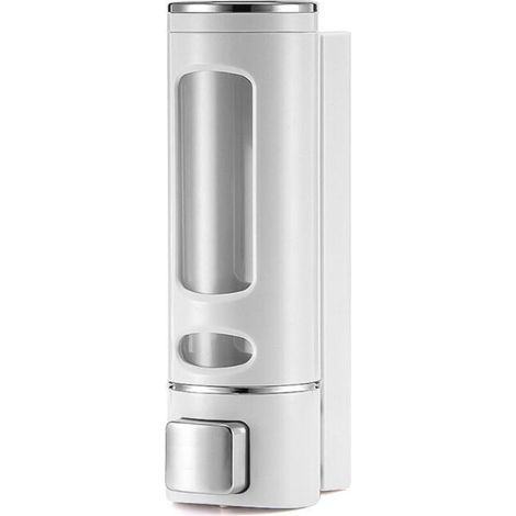 Dispenser di sapone a parete da 450 ml - Dispenser manuale di shampoo e gel doccia per bagno e cucina - Contenitore per lozioni - Pratico ed elegante (1/4)