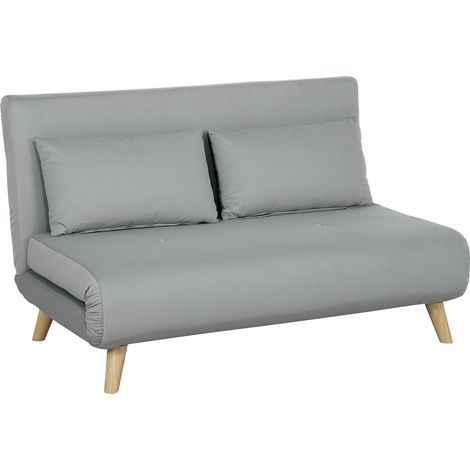 Cama plegable de terciopelo, chaise longue con función cama, capacidad de carga hasta 250 kg, ideal para salas de estar, color gris. (1/5)