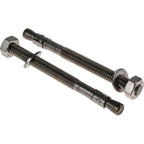 Kit de fixations RS PRO, en Acier Inoxydable M10, 10mm x 125mm ( Prix pour Paquet de 10 )