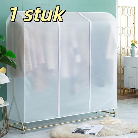 sac de rangement 3d anti poussière pour vêtements rangement anti poussière usage domestique convient aux vêtements résistant à l humidité et à l eau dimensions 100 x 50 x 150 cm transparent (1/5)