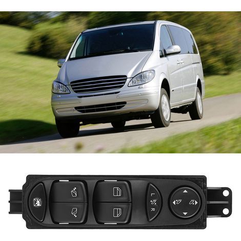 Fensterheberschalter – Elektrisches Bedienfeld – Bedienknopf für Mercedes-Benz Viano Vito W639 A6395451313 (1/5)