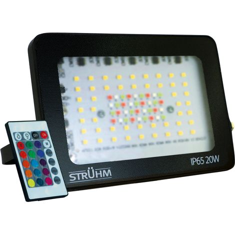 LED-Flutlicht RGBW 20W 2070lm IP65 schwarz ideus 03988 (1/2)