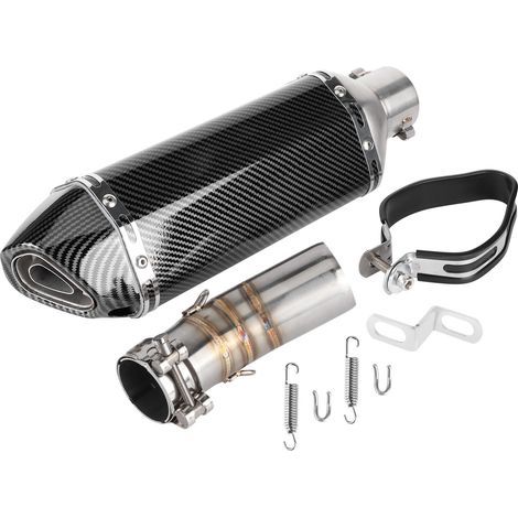 KIMISS système d'échappement à glissière moto, silencieux d'échappement en fibre de carbone à tuyau intermédiaire avec DB Killer adapté pour 400 Z400 2018-2020 (1/5)