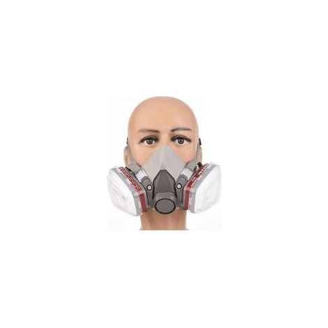 Ulisem – 6200 Halbmasken-Atemschutzgerät – Gasmaske mit Schutzbrille – Schutz vor Staub und Reizgasen – Zum Lackieren und Schweißen (1/5)