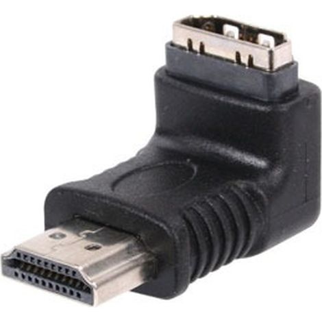Adaptateur HDMI Or M/F coude 90° (Modèle A)