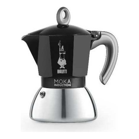 NEW MOKA INDUCTION BLACK 4 CUPS