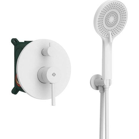 Kit De Ducha Empotrable Sirio Monomando Blanco - GME (1/2)