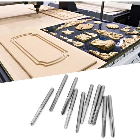 3,175 Zoll Doppelschneider-Schaftfräser aus Hartmetall, 10 Stück, 900,1 mm. (1/5)