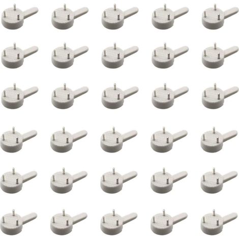 30pcs Plastique Kit De Support Pour Photo Cadre En Acier Inoxydable Attache Cadre Crochets De Suspension Photo Crochet Miroir Suspendre Assortis (1/3)